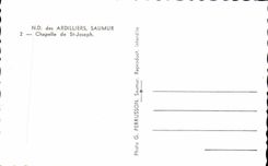 CPA ND des Ardilliers Saumur Chapelle de St Joseph