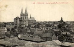 CPA Moulins Seen from of the Tower Saint Gilles