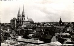 CPA Moulins View And the Cathedral