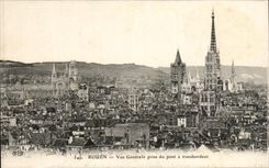 CPA Rouen View taken of the bridge has transporter