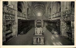 CPA Eglise De Brou La Nef vue du Choeur