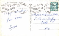 CPA Souvenir D'aix Les Bains