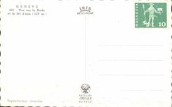 CPA Geneva Seen on the Roads and the Swiss Jet