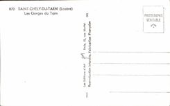 CPA Saint Chely Of the Tarn Falls Of the Tarn