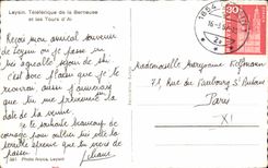 CPA Leysin Teleterique De La Berneuse Et Les Tours D'Al