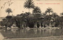CPA Nice Cascade Du Jardin Public