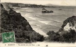 CPA Biarritz Vue Generale Prise Du Phare