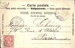 CPA Swiss Gruss aus Luzern Swans Boat