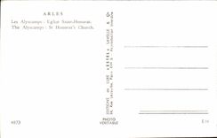 CPA Arles Alyscamps Church Saint Honorat