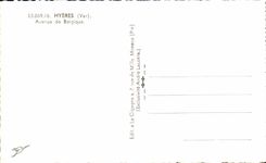 CPA Hyeres Avenue de Belgique