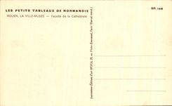 CPA Rouen the City Museum Frontage of the Cathedral