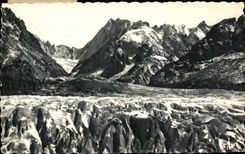 CPA Chamonix Mont Blanc Les seracs les jorasses et l'aiguille du Tacul