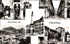 CPA Souvenir De Chambery Elephant