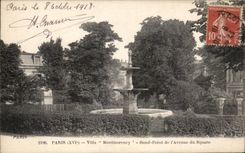 CPA Paris Round Montmorency Villa Point of I' Avenue of the Public garden