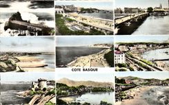 CPA BiarritzRocher De La Vierge Plage Bayonne