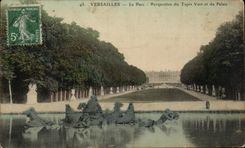 CPA Versailles Le Parc Perspective Du Tapis Vert Et Du Palsis