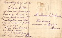 CPA Heureux Anniversaire Fantaisie Fleurs 