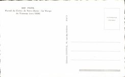 CPA Paris gate of Ctoitre of Notre Dame the virgin of the Pier