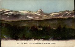 CPA Pau the Peak Of the South o' Ossau Vu De Pau