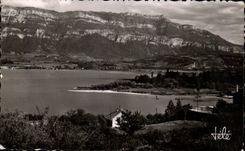 CPA Le Bourget Of the Lake the Beach At the Bottom Nivolet Aix Les Bains