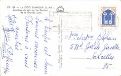 CPA the Dimension Of Love Lights Of the Evening On the Rocks Of the Great Dimension