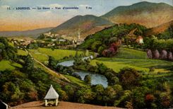 CPA Lourdes Le Gave Vue d'Ensemble
