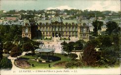 CPA Le Havre Hotel De City And the Public garden