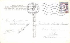 CPA Cote D'Azur Villefranche Sur Mer Vue generale Le Terrain de La rade et au