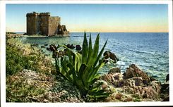 CPA Ile Saint Honorat Monastere fortifie 