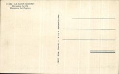 CPA Ile Saint Honorat Monastere fortifie 