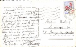 CPA Paris View on the Palate of Chaillot and the Eifiel Lathe