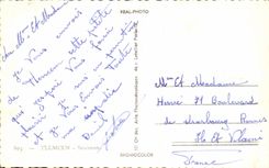 CPA Tlemcen Souvenir Algeria Sikak Street of France Mosque