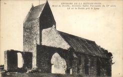 CPA Environs De La Haye Du Puits Mont de Doville Ancienne Eglise Paroissiale du