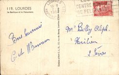 CPA Lourdes La Basilique et la Monument