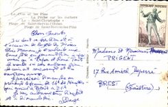 CPA Saint Brevin Fishing on the rocks Saint the Christophe Plage of Saint Brevin