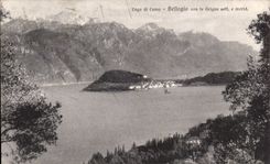 La estafa de CPA Bellagio Puckers lo el adoquin E Merid Lago di Como