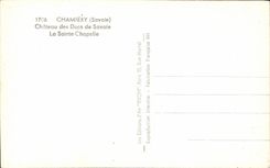 CPA Chambery Chateau des Ducs de Savoie La Saintr Chapelle