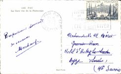 CPA Pau Train station Seen of the Palm plantation