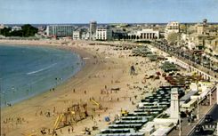 CPSM SdOlonne enarena la playa y la caminata de Wilson