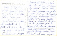 CPA Dieppe el jardin publico canadienses del 19 de agosto de 1942 1949