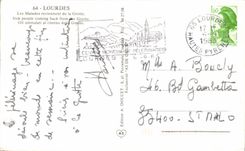 CPM Lourdes Les Malades Reviennent de la Grotte 