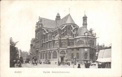 CPA Paris Church Sainte Eustace