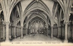 CPA Paris Cryple of Sainte the Vault