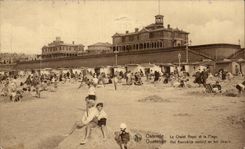 CPA Ostend the Royal Country cottage and the Beach Children