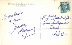 CPA Gien Edges of the Loire View