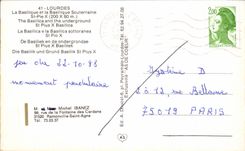 CPM Lourdes La Basilique et la Basilique Souterraine