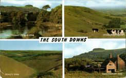 CPA The South Downs Chanctonbury Ditchling Devil' S dyke