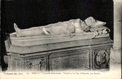Duque de la tumba del Saint Louis de la camara acorazada de CPA Dreux de Aumale de Dubois