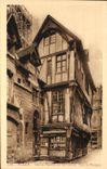CPA Rouen Old woman House of 15th St Romain