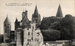 CPA Loches Le Chateau Royal et La Collegiale St Ours